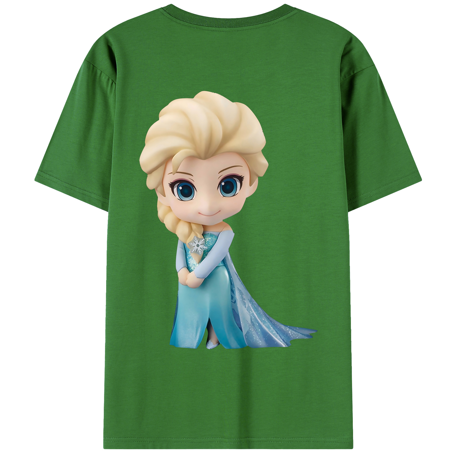 （画像用） アナと雪の女王 アンナ エルサ Frozen Anna Elsa レディース半袖Tシャツ(バックプリント)